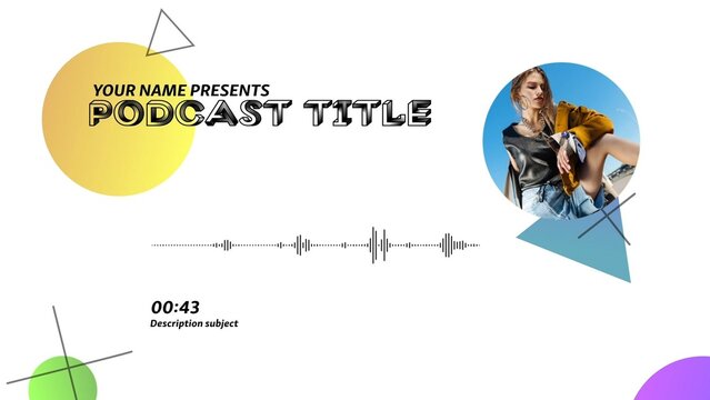 Clean Animated Podcast Talk Show Visualizer