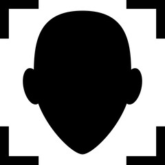 Facial Recognition, Identification, Unlock Icon