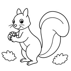 sweet-squirrel-gathering-acorns-in-a-forest-settin