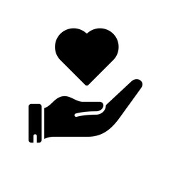 love with hand icon vector design illustration template