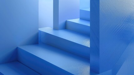 Obraz premium Elegant abstract blue background with subtle geometric patterns, ideal for adding text in presentations or graphics