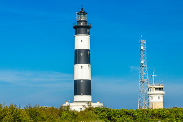 Phare de Chassiron lighthouse and semaphore tower in Saint-Denis-d'Oléron, France
