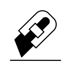 cutter icon vector or logo illustration style