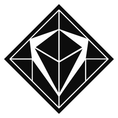 diamond illustration, diamond on a black,  illustration of an triangle, illustration of a diamond,