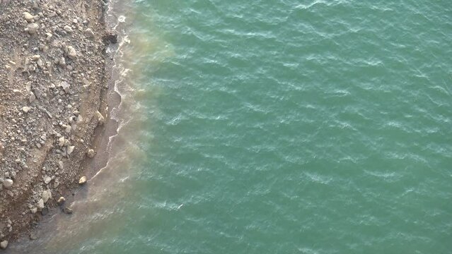 Beach Waves with Ocean Surf and Blue Water