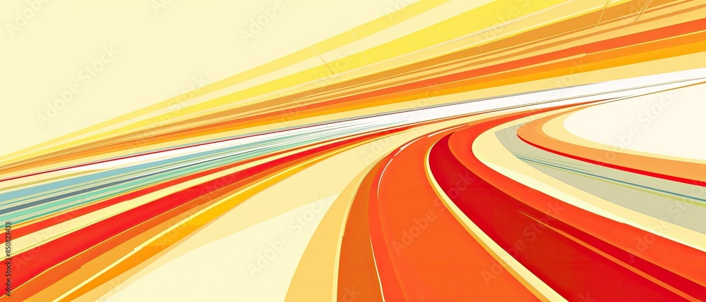 Wall mural abstract background with dynamic, colorful lines creating a sense of motion and energy. bright, vibr