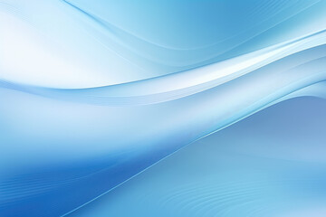 Naklejka premium Serene Blue Waves Abstract Background Design