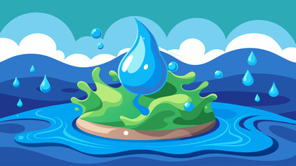 Naklejka premium water vector design 