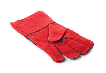 Protective glove isolated on white. Safety equipment