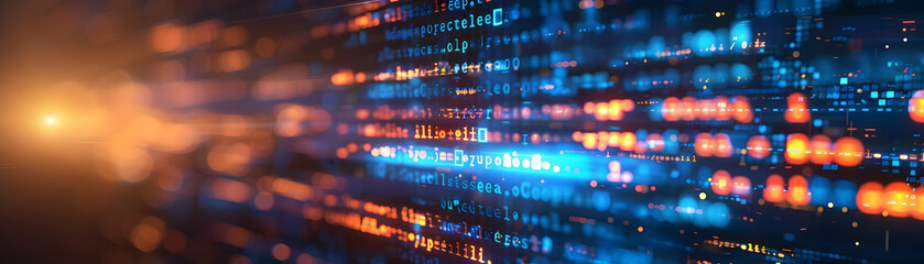 Obraz premium Photo Realistic Code Snippets and Code Branch Icon with Space for Text and Graphics An illustrative design perfect for coding environments, programming tools, and version control