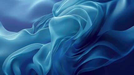 Obraz premium Abstract blue background with soft gradients and waves, perfect for text placement and modern design projects