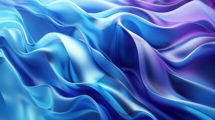 Fototapeta premium abstract blue liquid wave shapes on gradient background vector illustrations