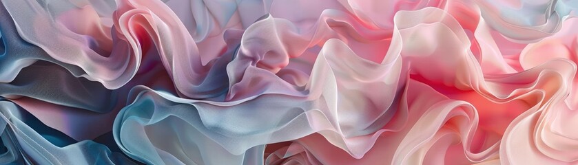 Fototapeta premium Abstract representation of illness with muted colors and organic shapes