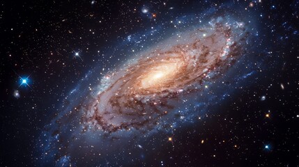 Fototapeta premium Spiral Galaxy in the Vastness of Space