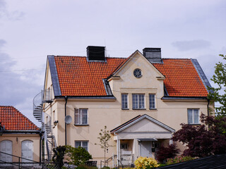Low angle view of a building against the sky