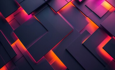 Abstract Triangles Overlapping in a Night Sky Background