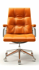 Fototapeta premium Desk and Chair Icon with Copy Space on White Background for Office Setups | Vector Illustration of Realistic Desk and Chair on Photo Stock Concept