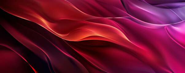 Fototapeta premium Abstract background with smooth, velvety textures in deep reds and purples.
