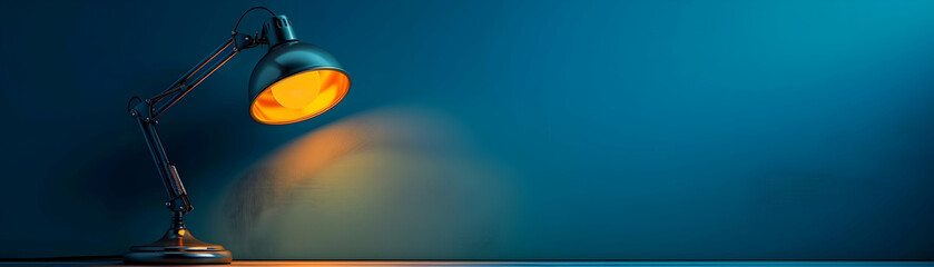 Customizable Desk Lamp Symbol with Personalized Message Blank Area   Ideal for Morning Routine and Workspace Designs