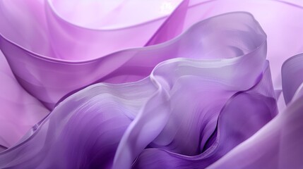 Obraz premium An abstract purple curved shape with soft edges and blurred details, set against a light background.