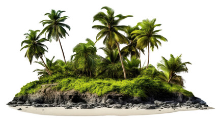Fototapeta premium PNG Tropical island vegetation landscape outdoors.
