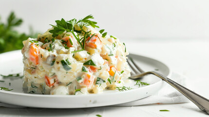 salad with cheese and vegetables