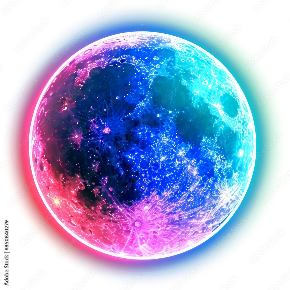 Wall mural PNG Full moon astronomy outdoors universe.