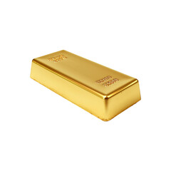 Gold bar realistic PNG