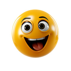 Fototapeta premium Smiley face emoji PNG