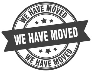 we have moved stamp. we have moved label on transparent background. round sign