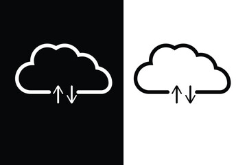 Cloud icon, vector, sign and symbol. Weather forecast icon. Cloud icon vector for web design, logo,  mobile app. Vector illustration.