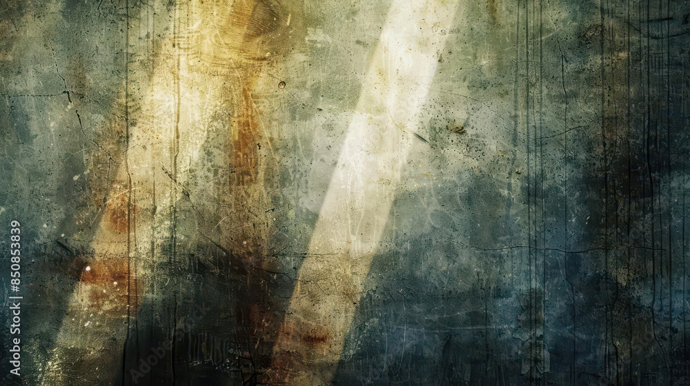 Poster eclectic aura original light and shadow play on grungy textured background abstract design