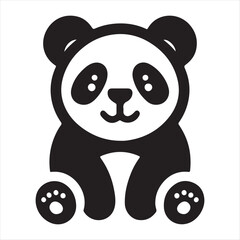 panda vector art illustration