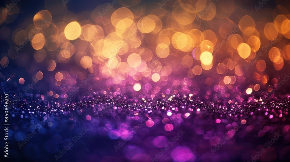 Poster elegant bokeh and glitter lights creating a festive and dreamy atmosphere abstract background