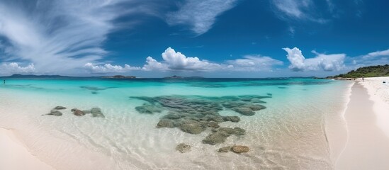 Obraz premium Beautiful beach with white sand
