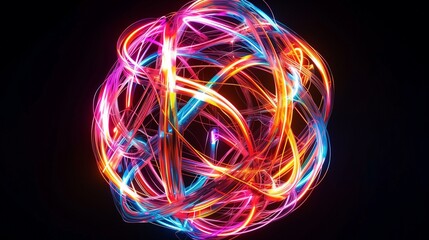 abstract glowing sphere
