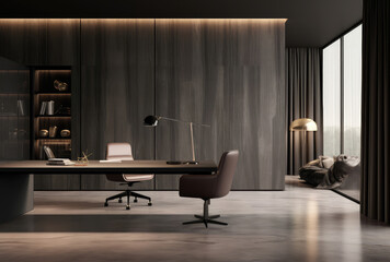 Sleek Executive Office Design with Contemporary Style