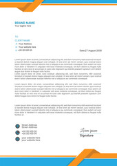 Modern business letterhead template