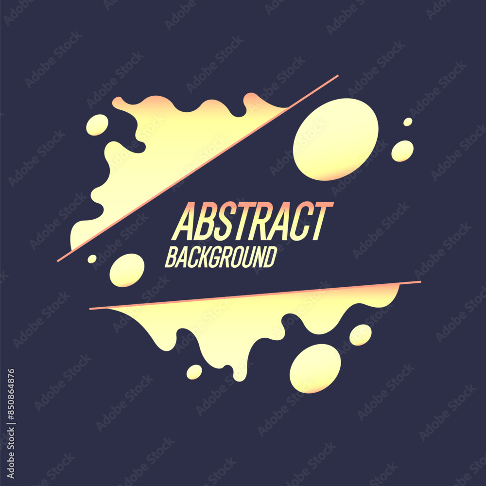 Poster bright attractive abstract background with graphic elements. a composition of shapes and color spots