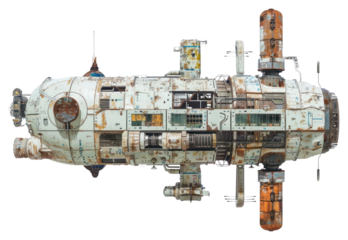 PNG A space station transportation  aircraft.