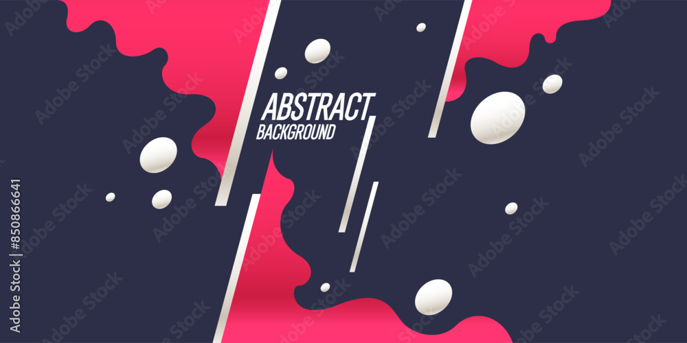 Poster bright attractive abstract background with graphic elements. a composition of shapes and color spots