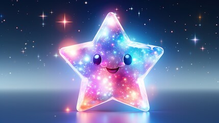 A 3D holographic star