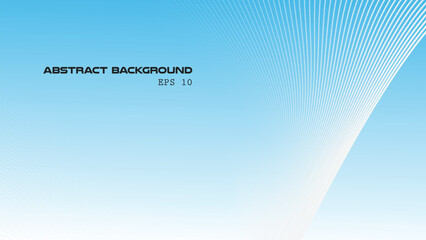 Blue abstract gradient background with curve line for backdrop or presentation