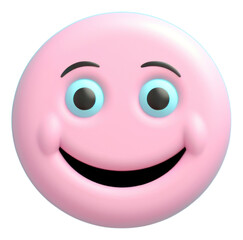 Fototapeta premium PNG Winking emoji cartoon face toy.