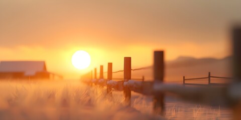 Animated cowboy village sunset background illustration. Concept Cowboy, Village, Sunset, Background, Illustration,