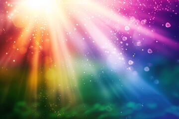 Bright sun ray background banner