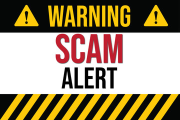 Fototapeta premium Scam Alert, Alert Icon, Icon