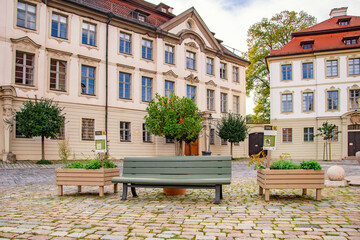 eichstätt, beautiful summer city view, germany architecture	
