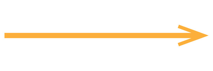 Obraz premium Straight long thin right vector arrow icon. Long arrow vector, icon. orange horizontal arrow. Vector illustration. Eps file 37.