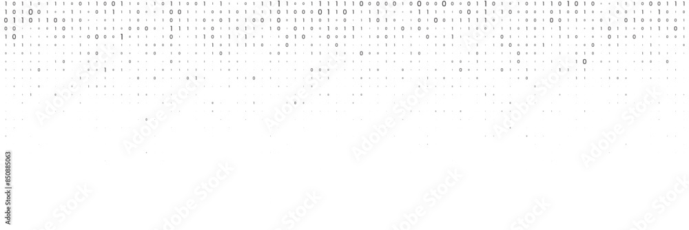 Poster matrix binary white background
